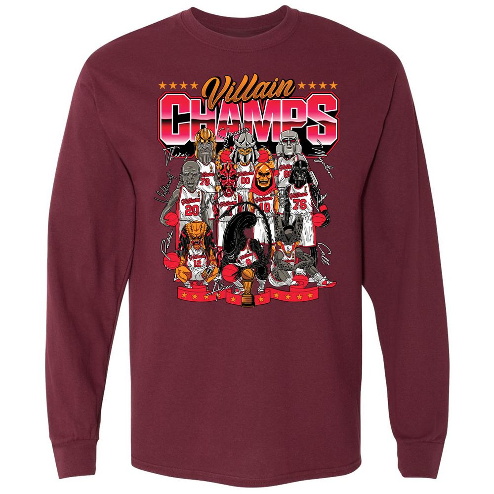 Long Sleeve T-Shirt - T6YF35N3 - Maroon - 11