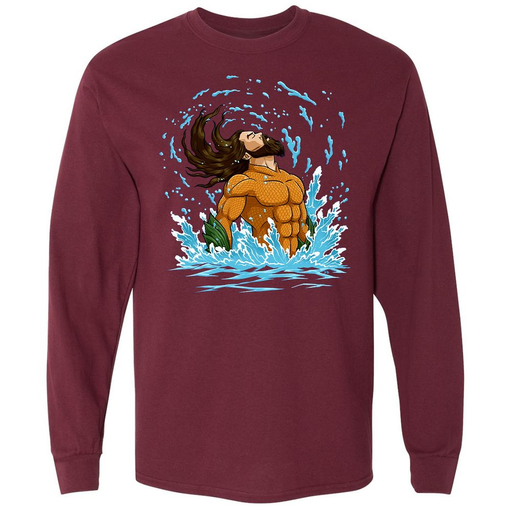 Long Sleeve T-Shirt - 5SEGJJNT - Maroon - 11