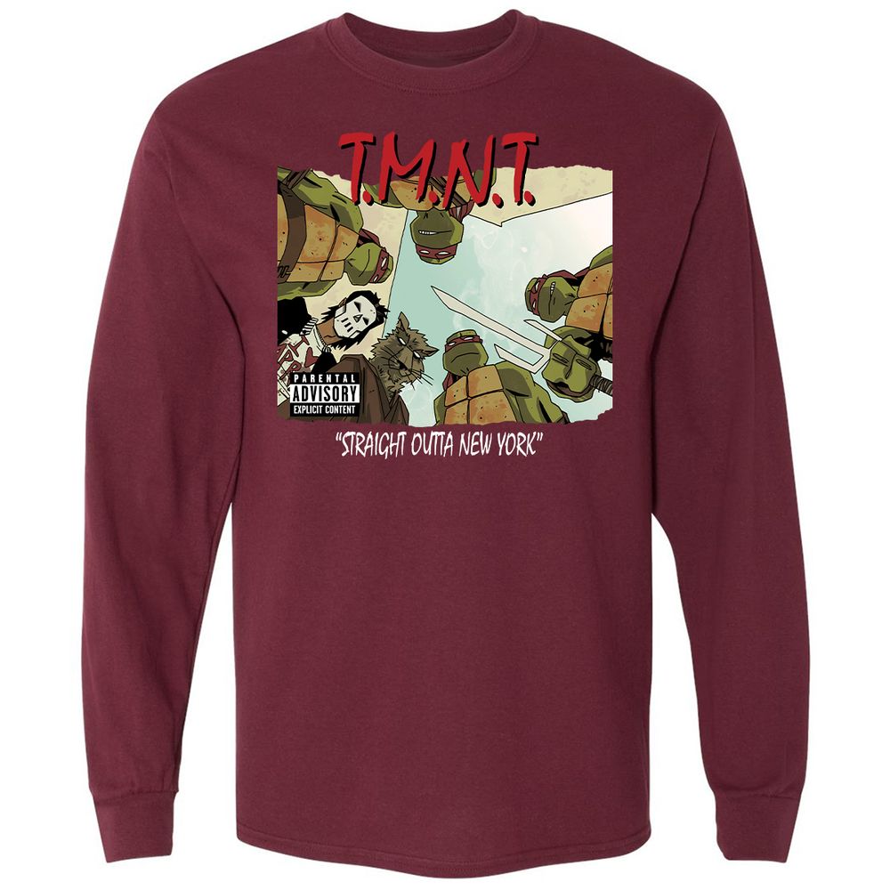 Long Sleeve T-Shirt - UK9TCRZU - Maroon - 11