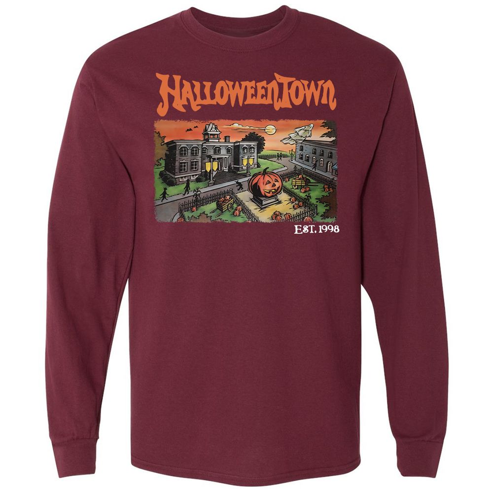 Long Sleeve T-Shirt - UZKY7XE5 - Maroon - 11