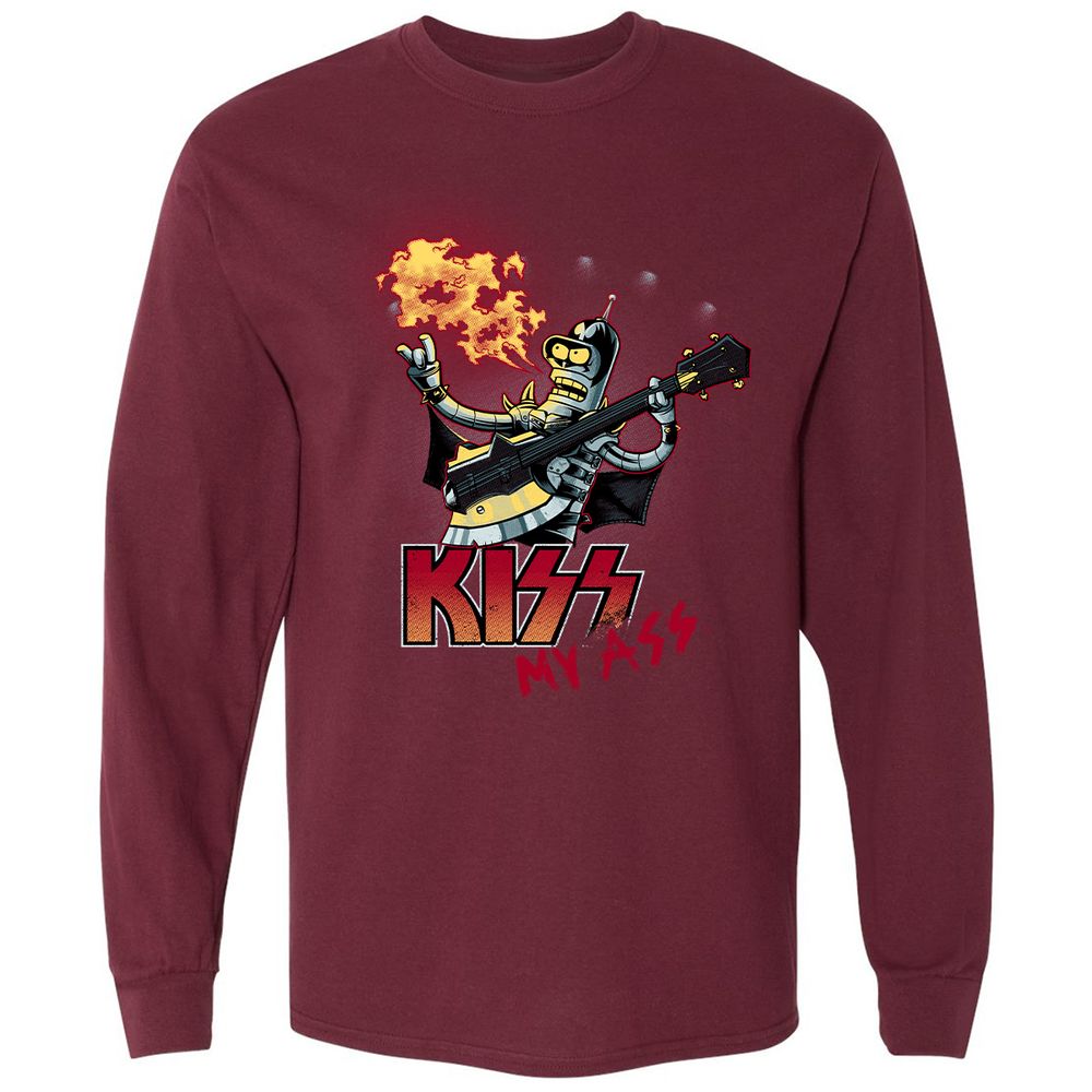 Long Sleeve T-Shirt - 1NB6U62L - Maroon - 11