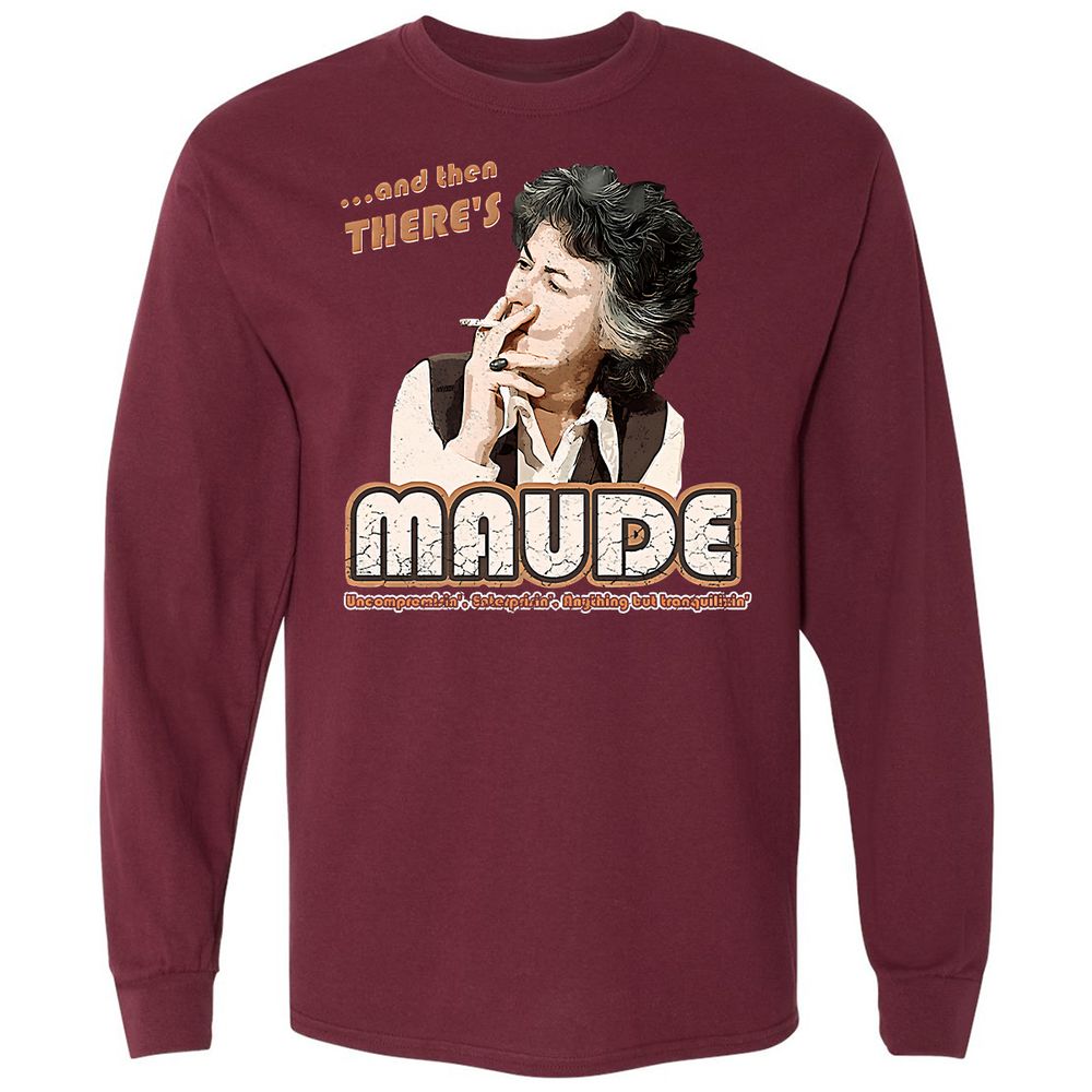 Long Sleeve T-Shirt - R1XTCKXJ - Maroon - 11