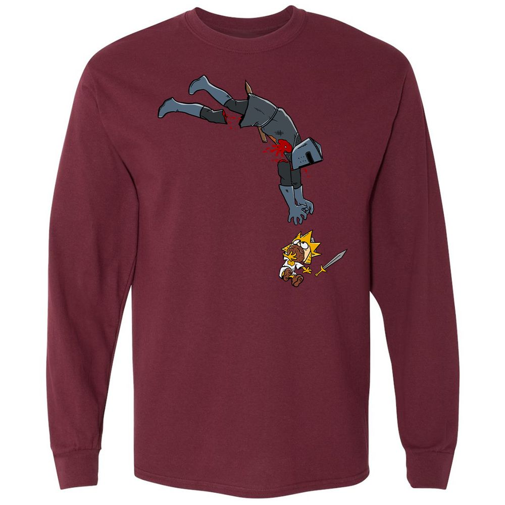 Long Sleeve T-Shirt - 6YJKRX83 - Maroon - 11