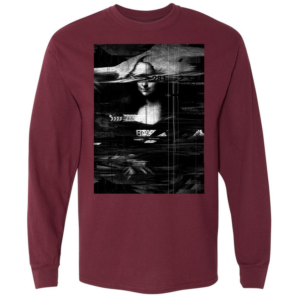 Long Sleeve T-Shirt - 48U27G3M - Maroon - 11