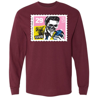 Long Sleeve T-Shirt - KJY7BM41 - Maroon - 11