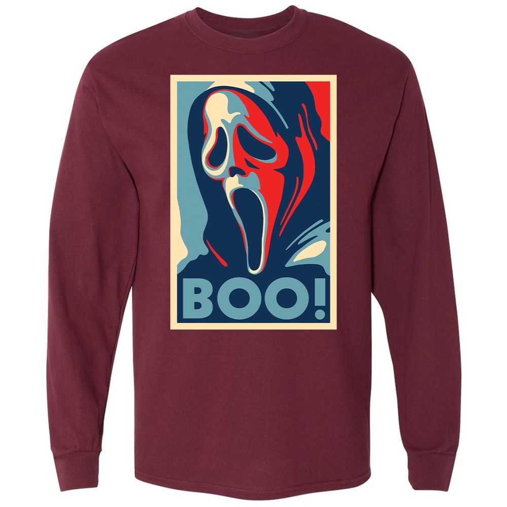 Long Sleeve T-Shirt - KSZZGJ59 - Maroon - 11