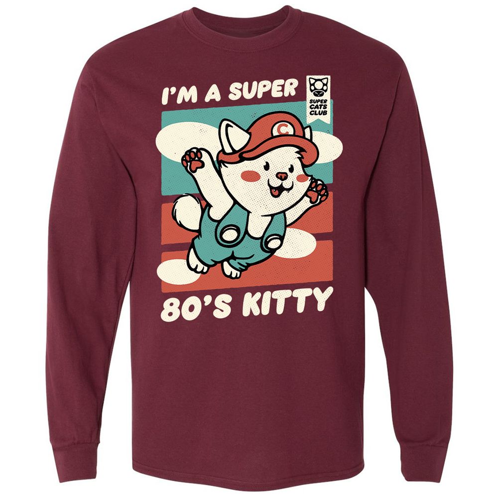 Long Sleeve T-Shirt - QZ6B35JW - Maroon - 11