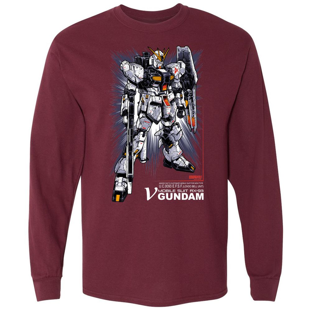 Long Sleeve T-Shirt - MXZBTDH3 - Maroon - 11