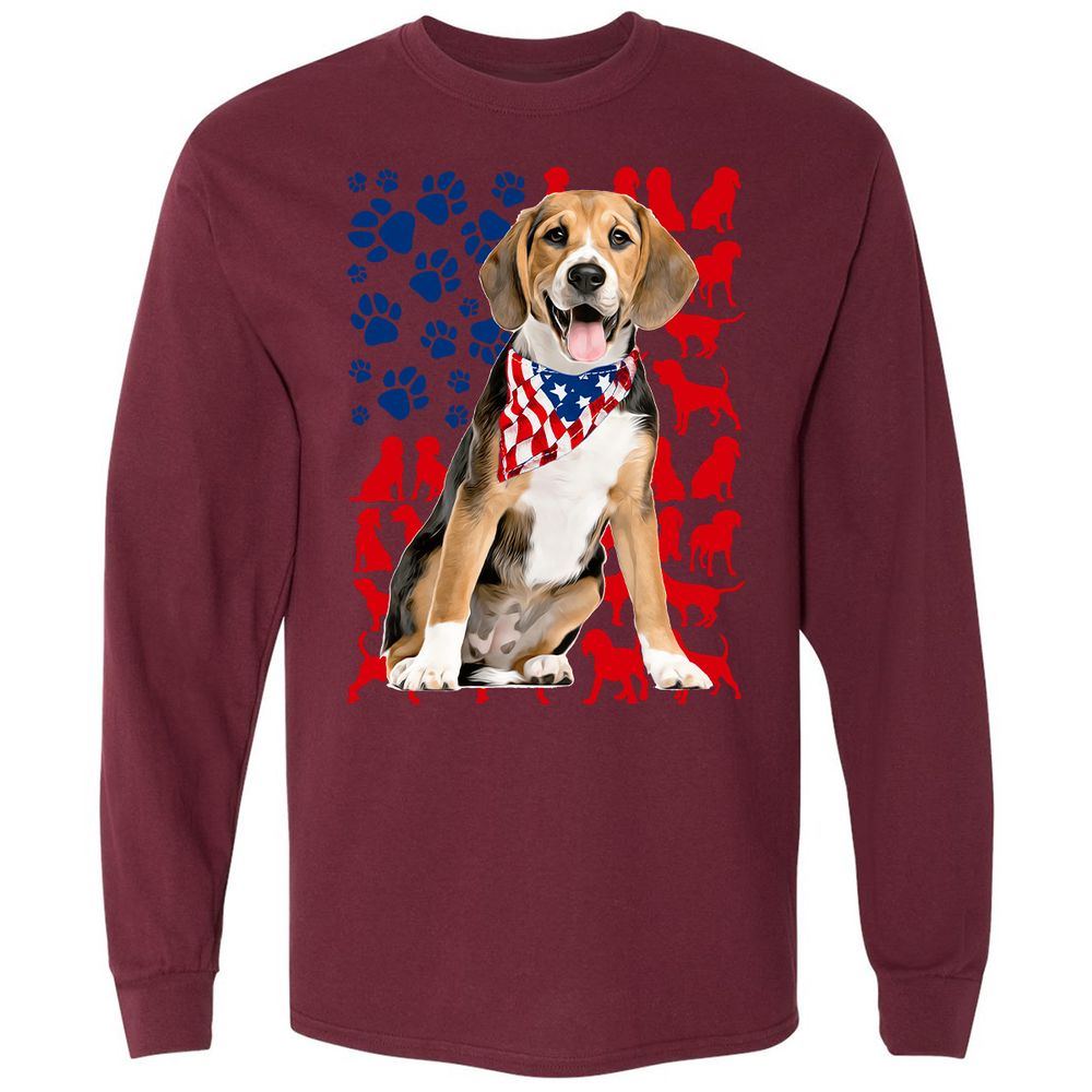 Long Sleeve T-Shirt - ALEVVJUZ - Maroon - 11