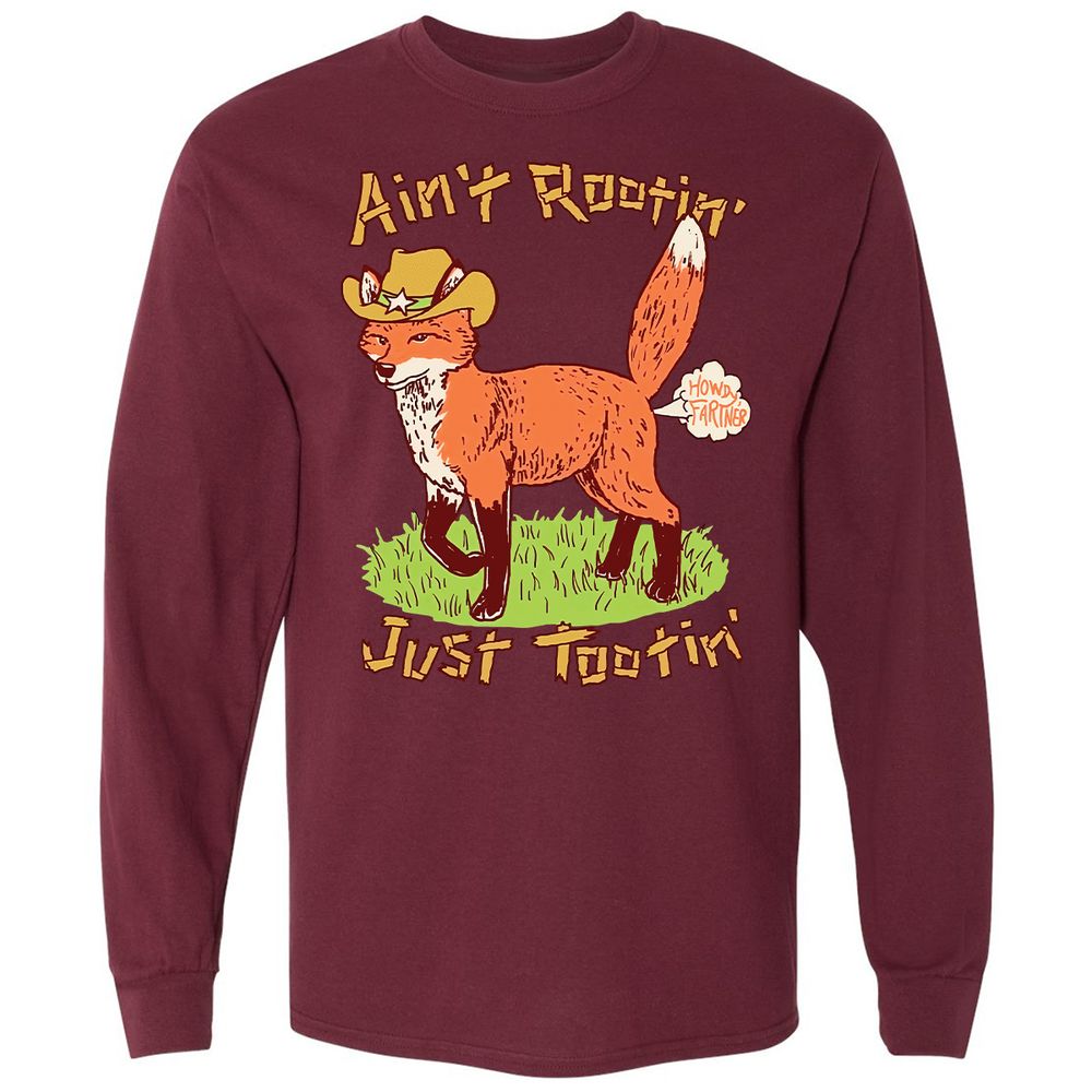 Long Sleeve T-Shirt - BB3M6VX6 - Maroon - 11