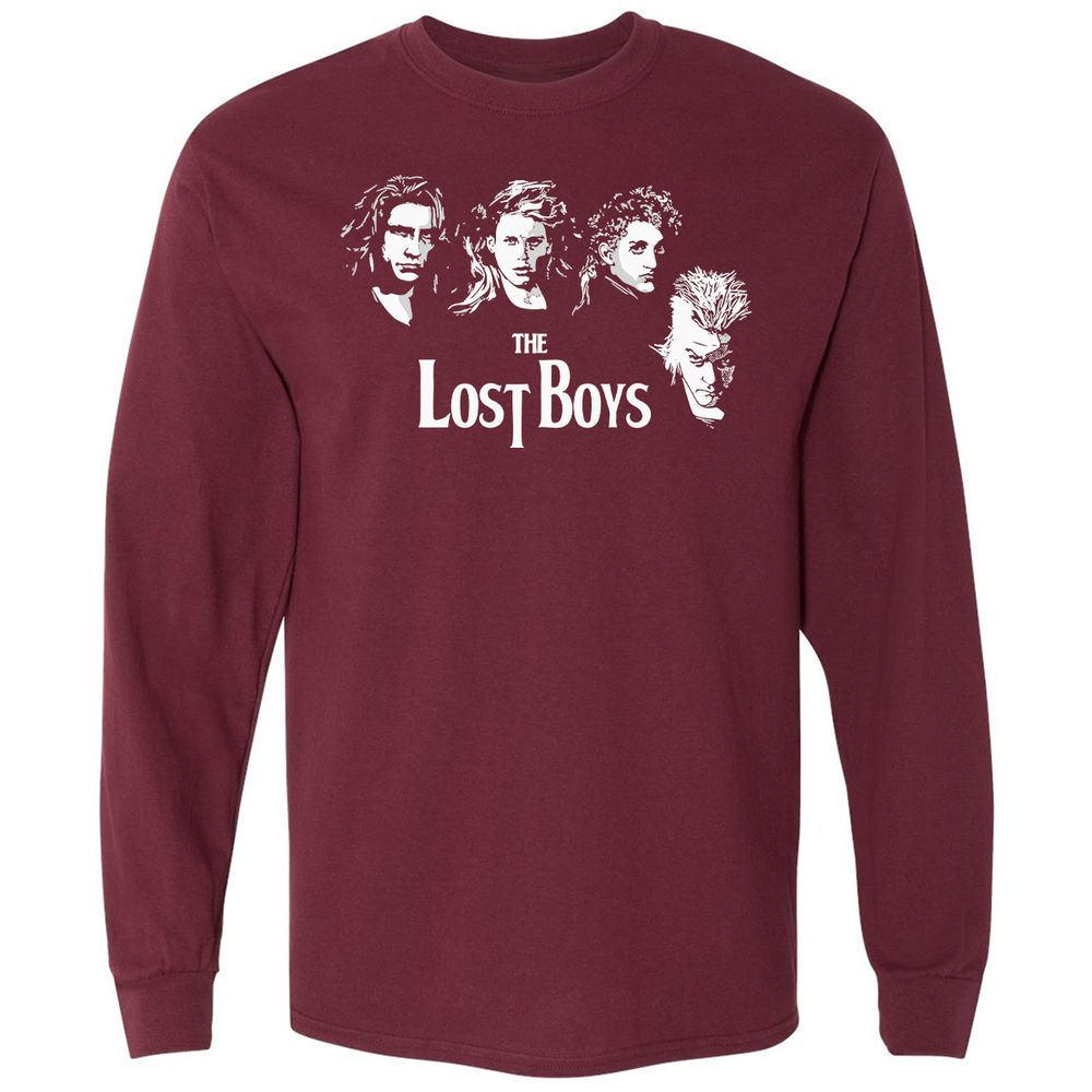Long Sleeve T-Shirt - HHXC3T52 - Maroon - 11