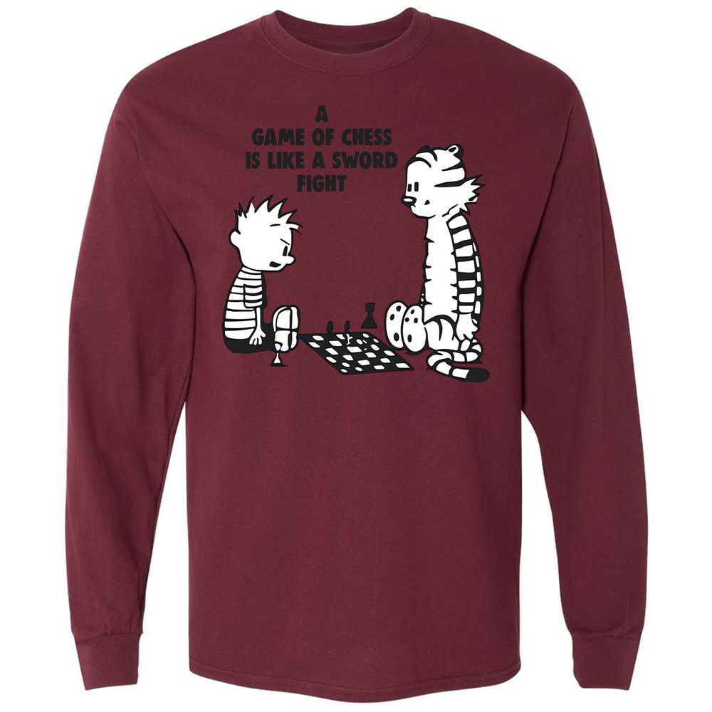 Long Sleeve T-Shirt - ND3XTSHF - Maroon - 11