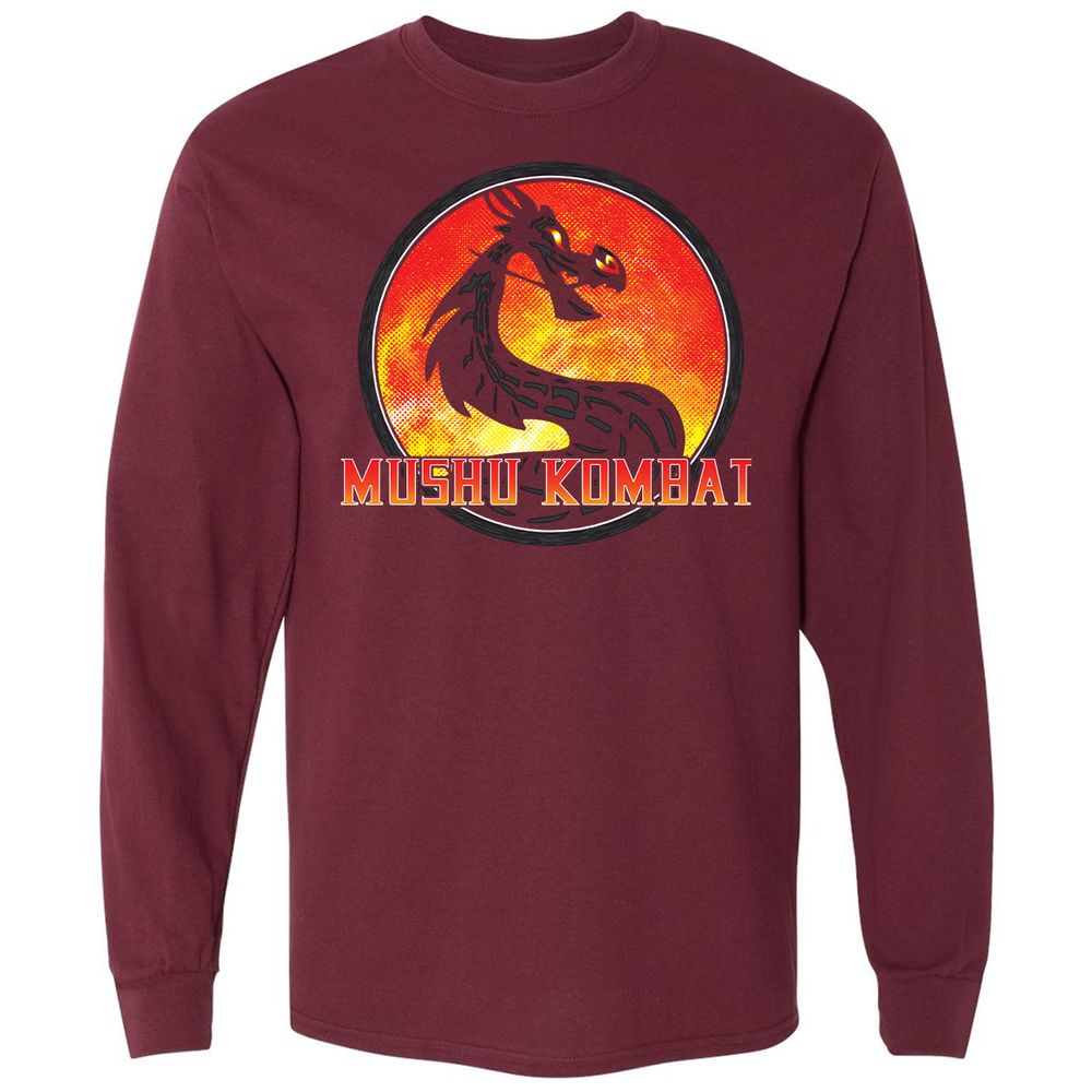 Long Sleeve T-Shirt - PTLZ5S2A - Maroon - 11