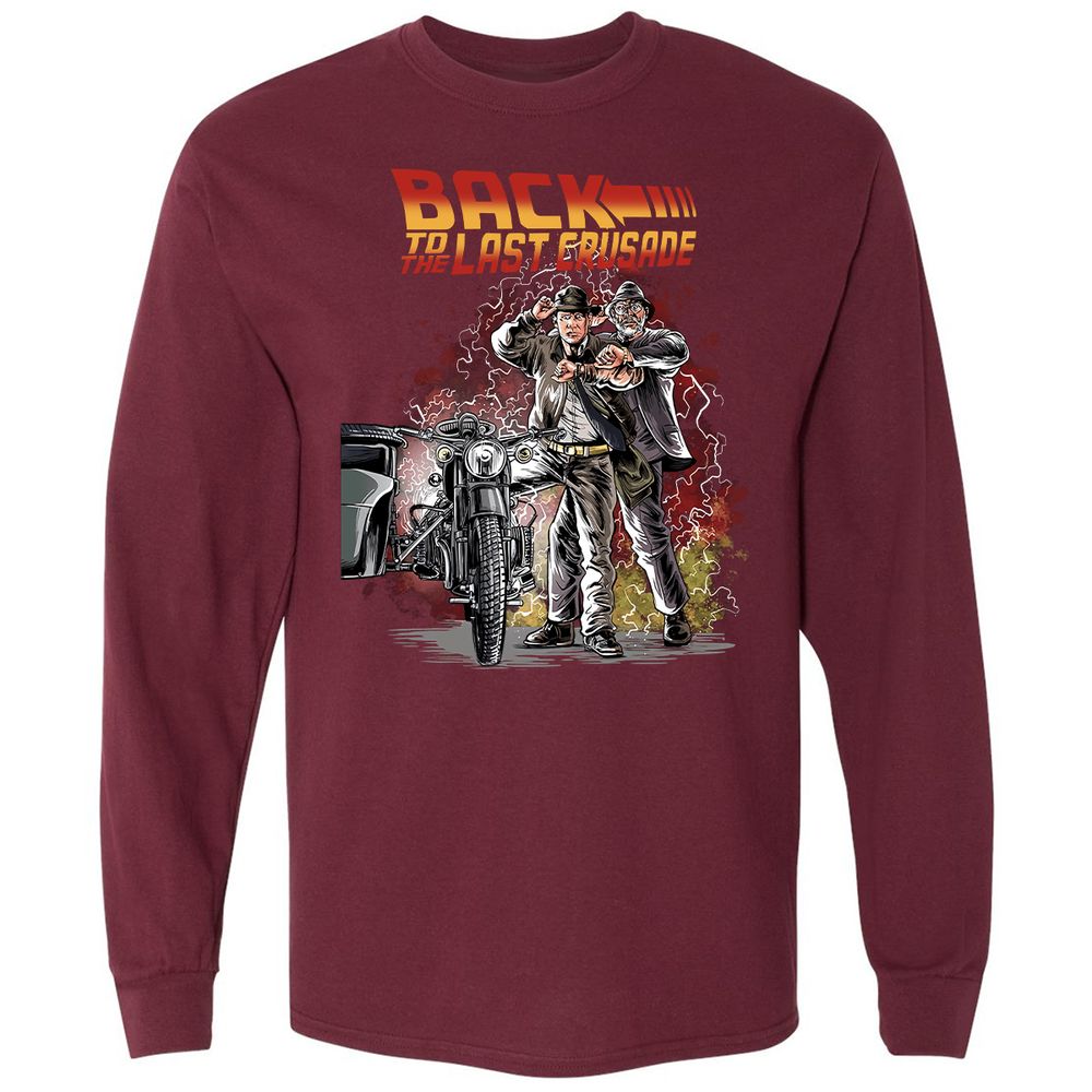 Long Sleeve T-Shirt - PKQYNBGA - Maroon - 11