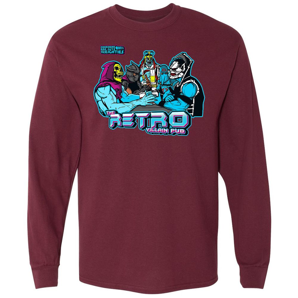 Long Sleeve T-Shirt - FGYBSGHY - Maroon - 11