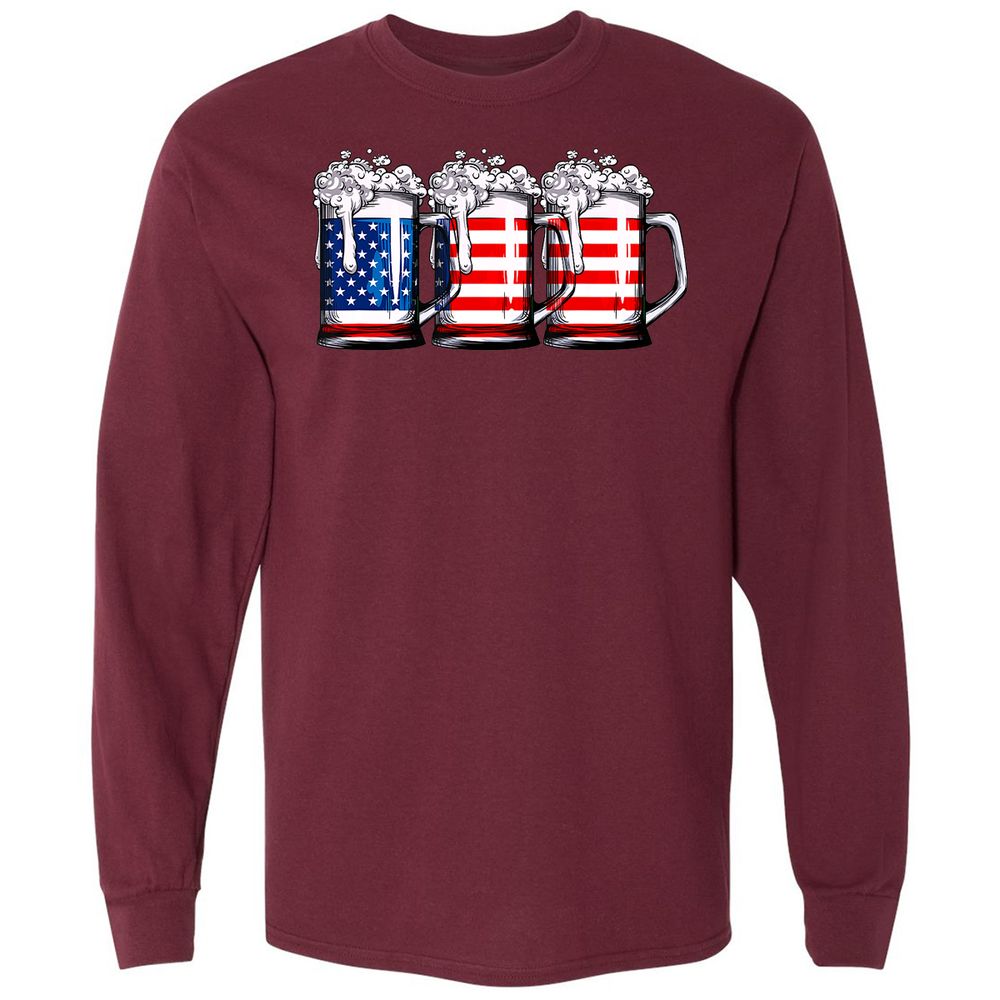 Long Sleeve T-Shirt - ACHF7FTR - Maroon - 11