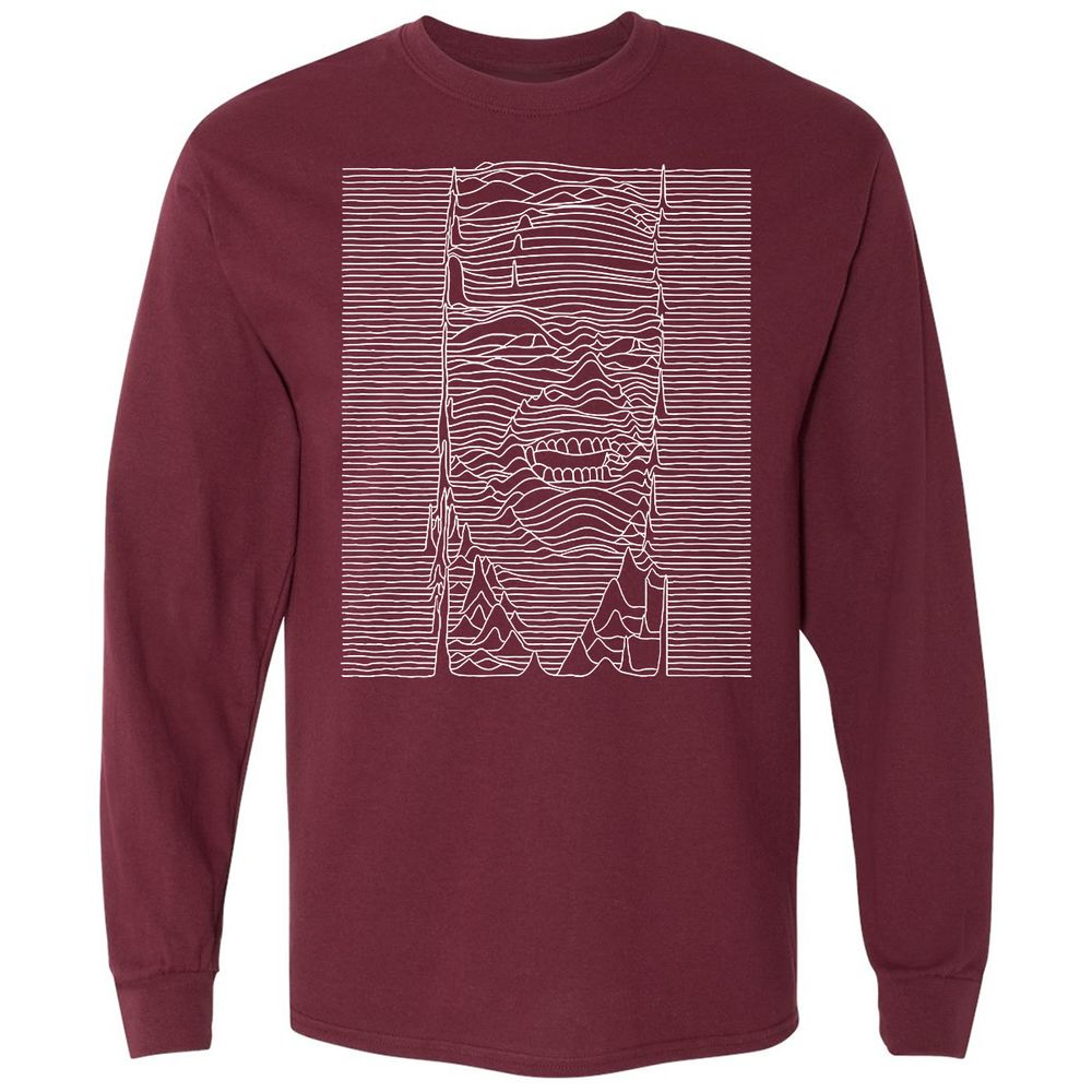 Long Sleeve T-Shirt - XEKU4ACM - Maroon - 11
