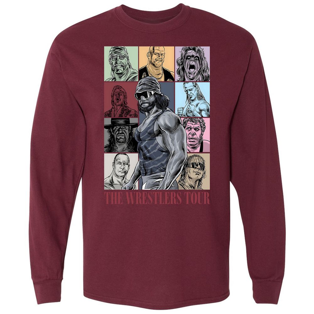 Long Sleeve T-Shirt - PBKE3EC8 - Maroon - 11