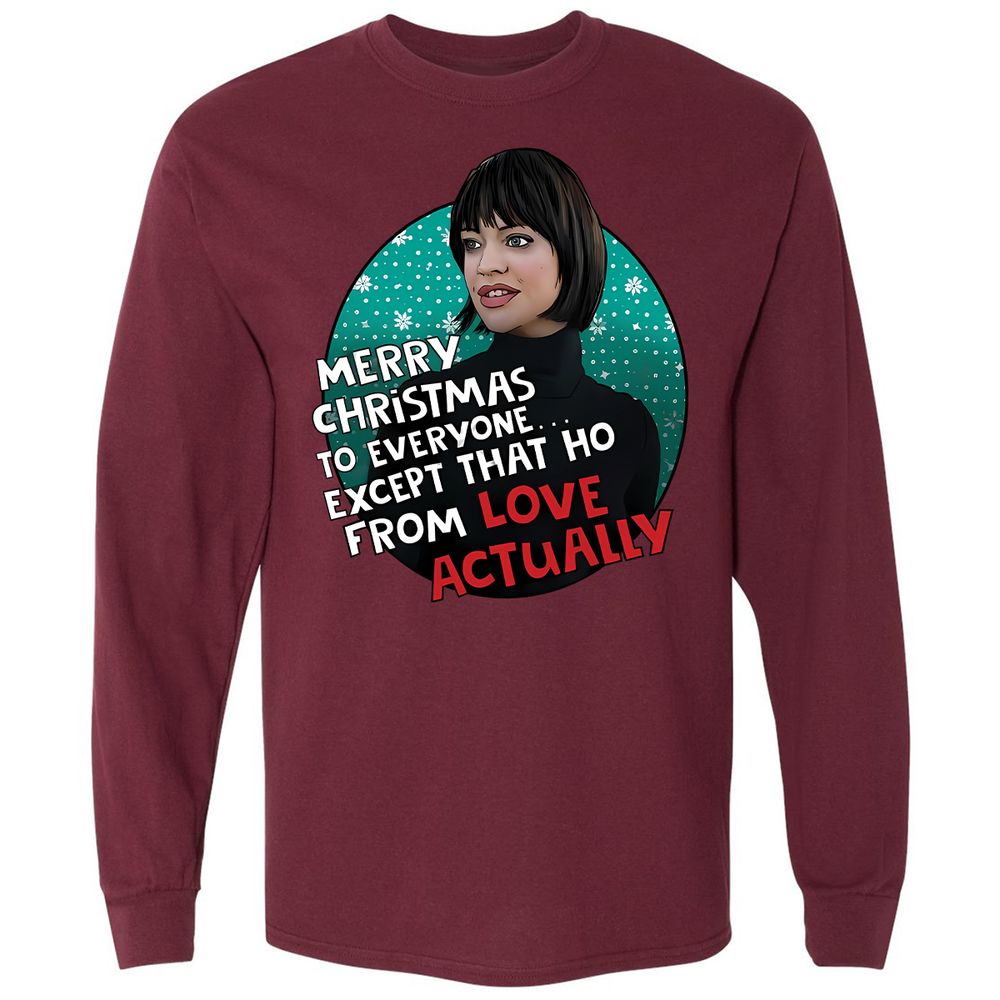 Long Sleeve T-Shirt - HELS7BWP - Maroon - 11