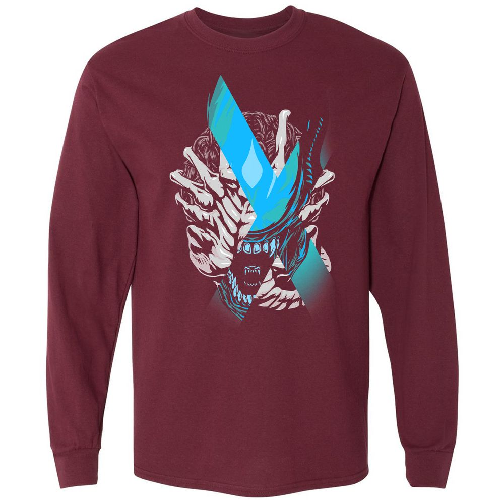 Long Sleeve T-Shirt - RWNE9YWE - Maroon - 11