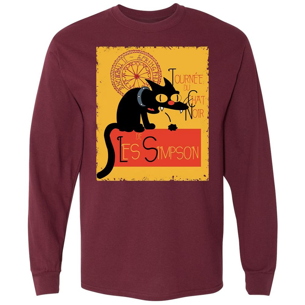 Long Sleeve T-Shirt - LVS5NMJX - Maroon - 11
