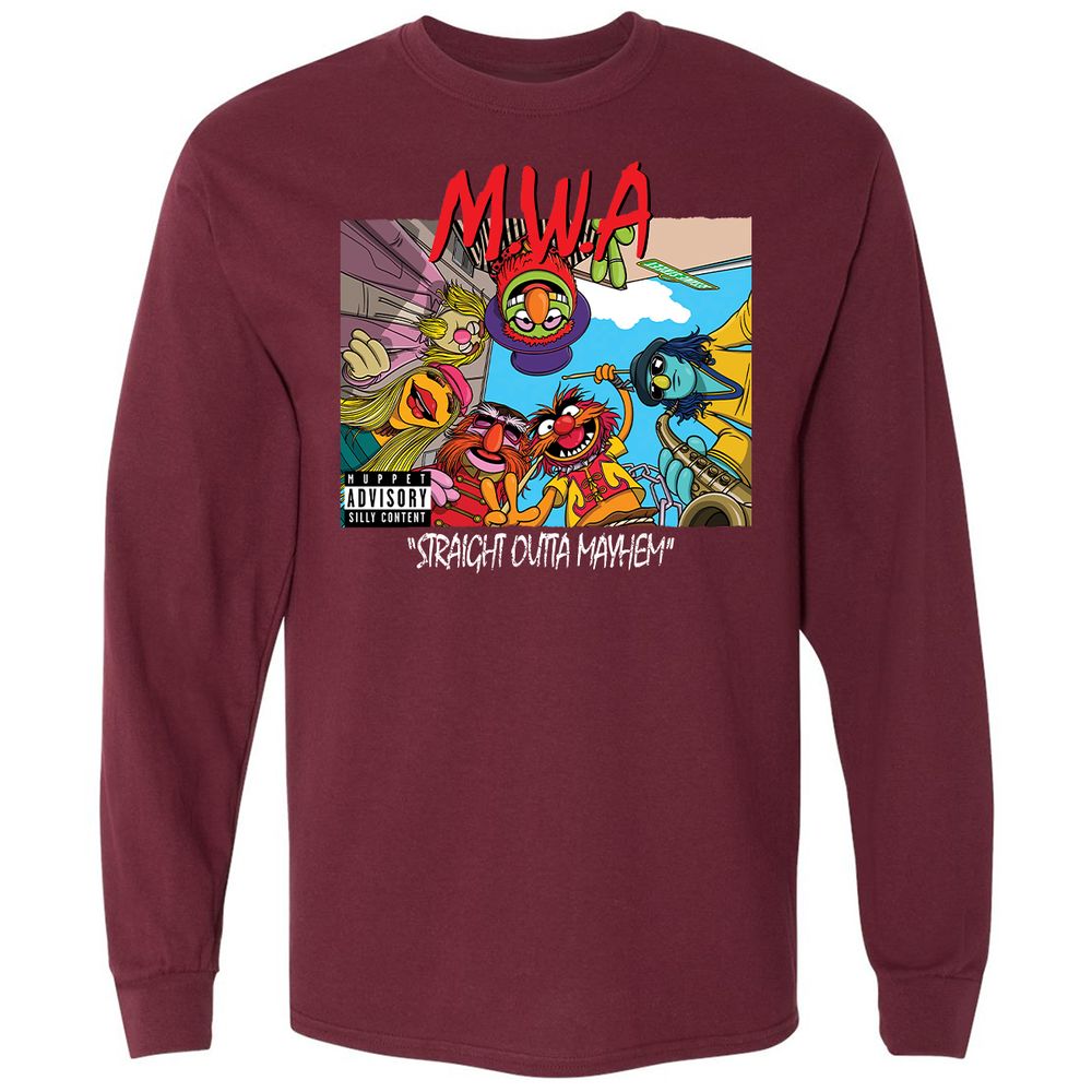 Long Sleeve T-Shirt - AV4PPJCY - Maroon - 11