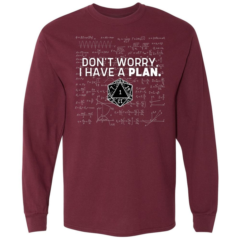 Long Sleeve T-Shirt - K6F5ABZL - Maroon - 11