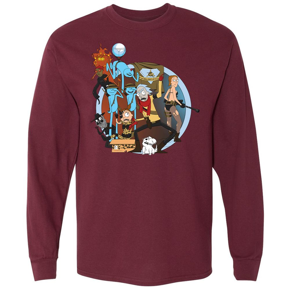 Long Sleeve T-Shirt - 4SGFG436 - Maroon - 11