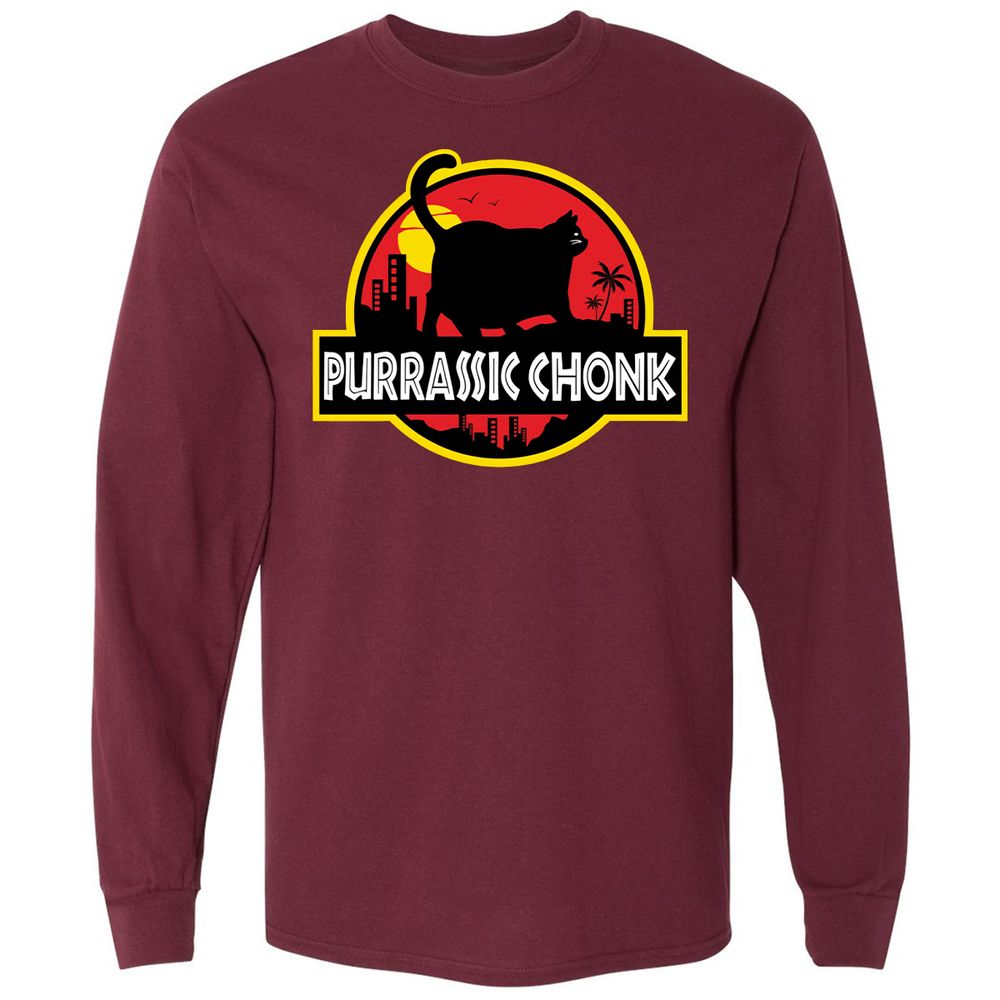 Long Sleeve T-Shirt - 8F4219F3 - Maroon - 11