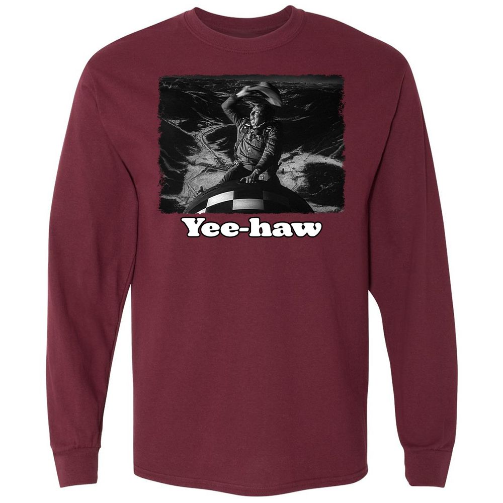 Long Sleeve T-Shirt - JP74G8E7 - Maroon - 11