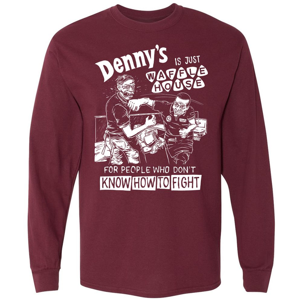Long Sleeve T-Shirt - 5MHXQB5C - Maroon - 11