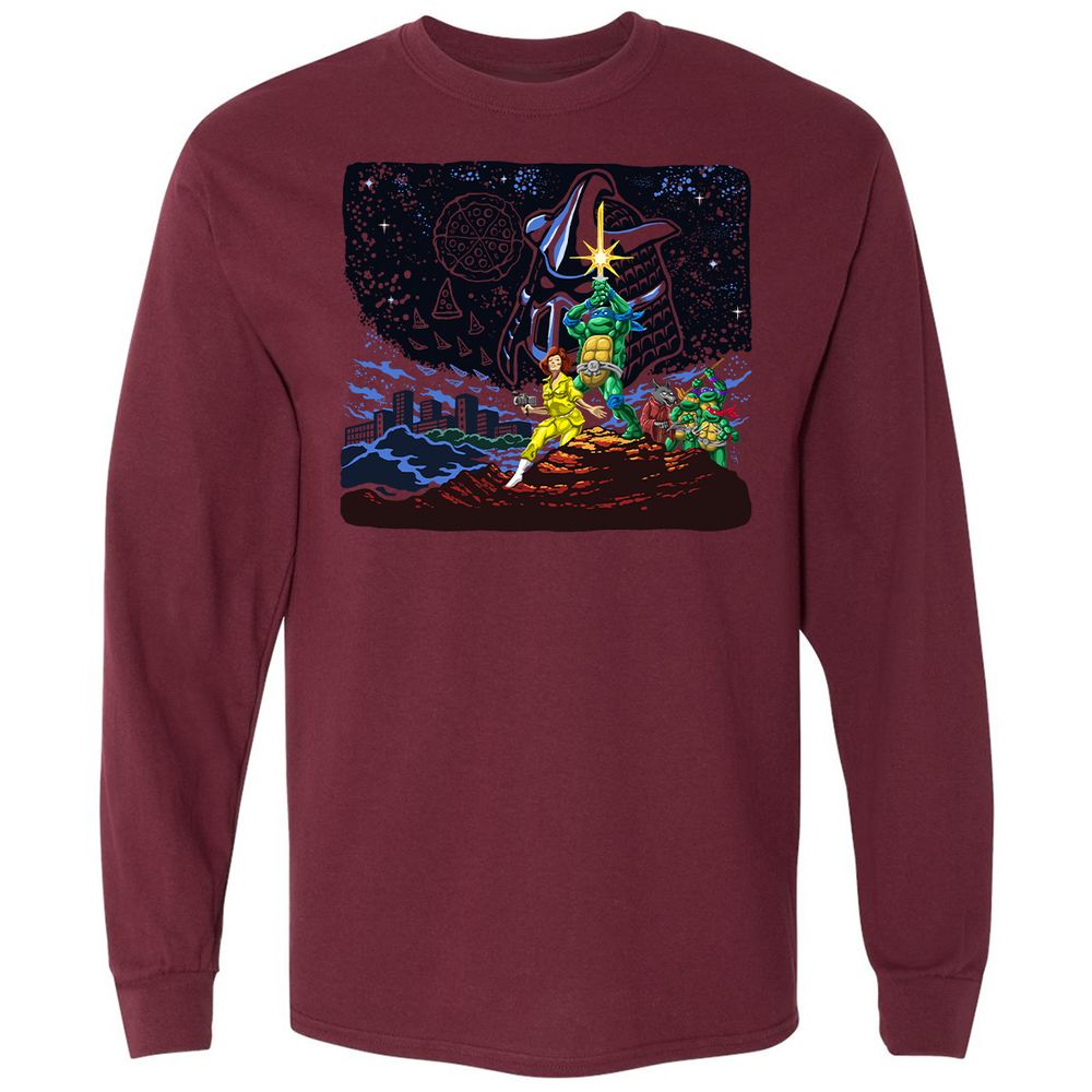 Long Sleeve T-Shirt - 5QSWVQ76 - Maroon - 11