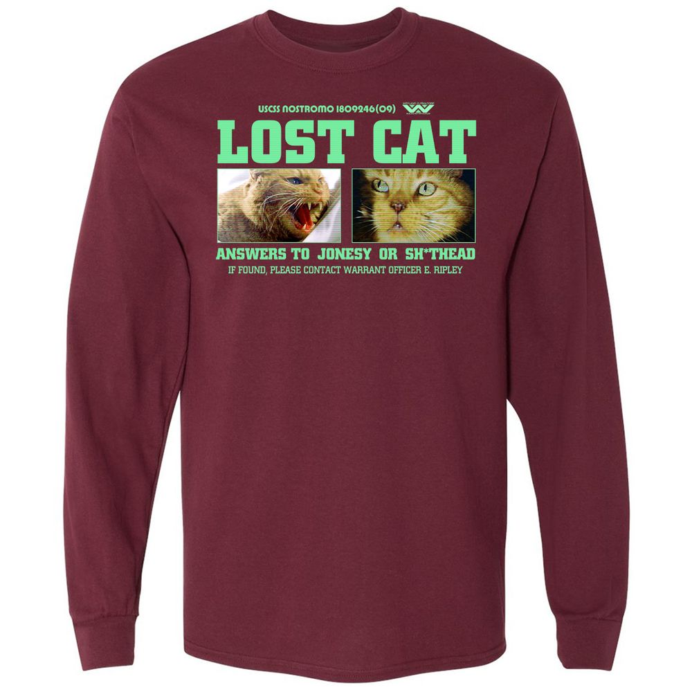 Long Sleeve T-Shirt - LBY2UQNJ - Maroon - 11