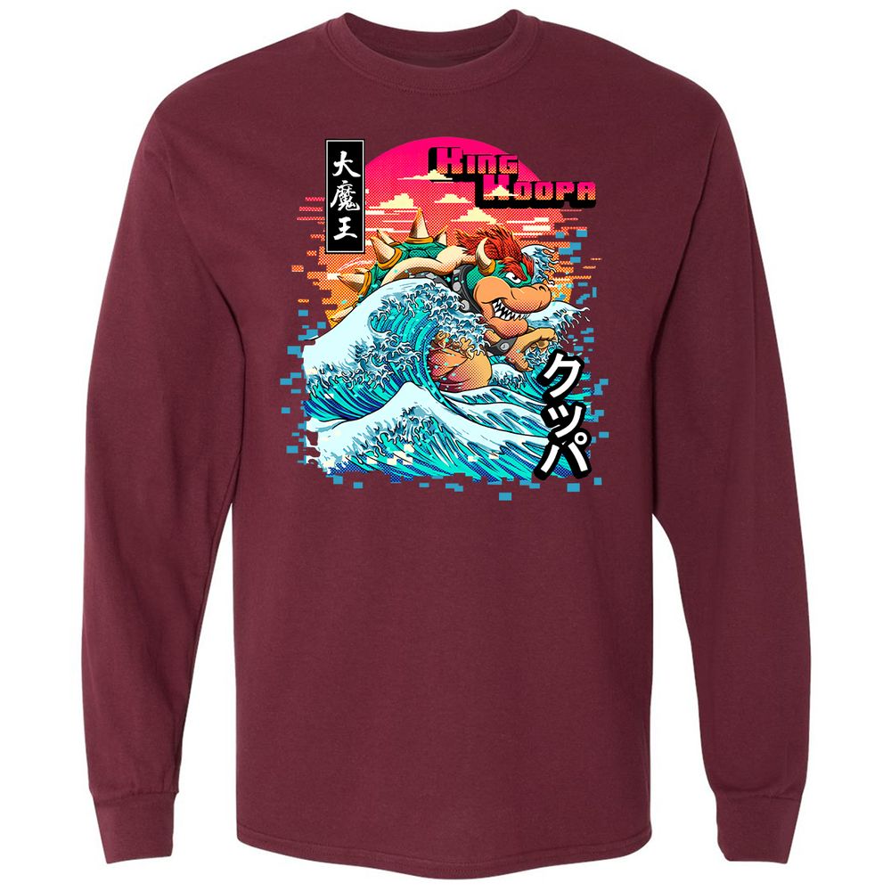 Long Sleeve T-Shirt - JRCEPRWC - Maroon - 11