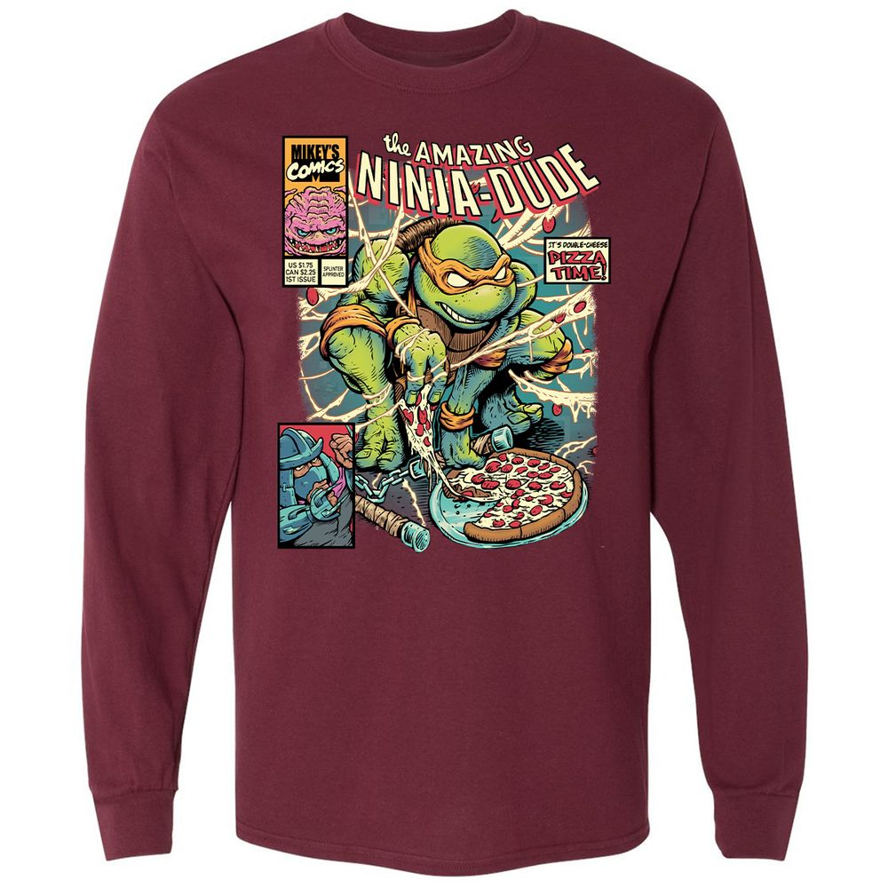 Long Sleeve T-Shirt - RGTUNK8G - Maroon - 11
