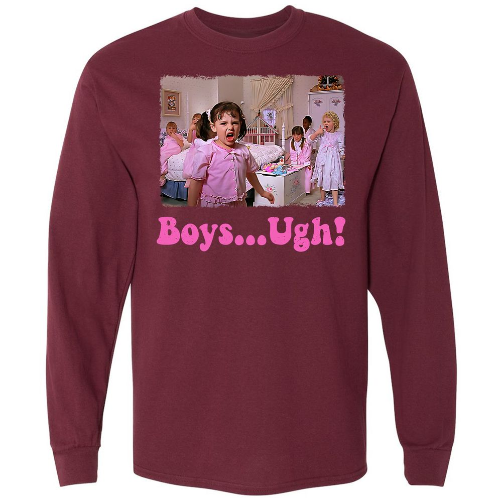 Long Sleeve T-Shirt - WVK4ZERS - Maroon - 11