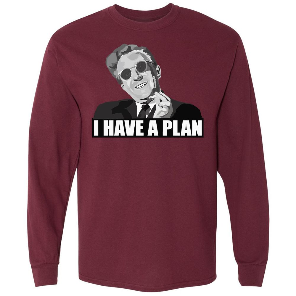 Long Sleeve T-Shirt - 6JTCT8QW - Maroon - 11