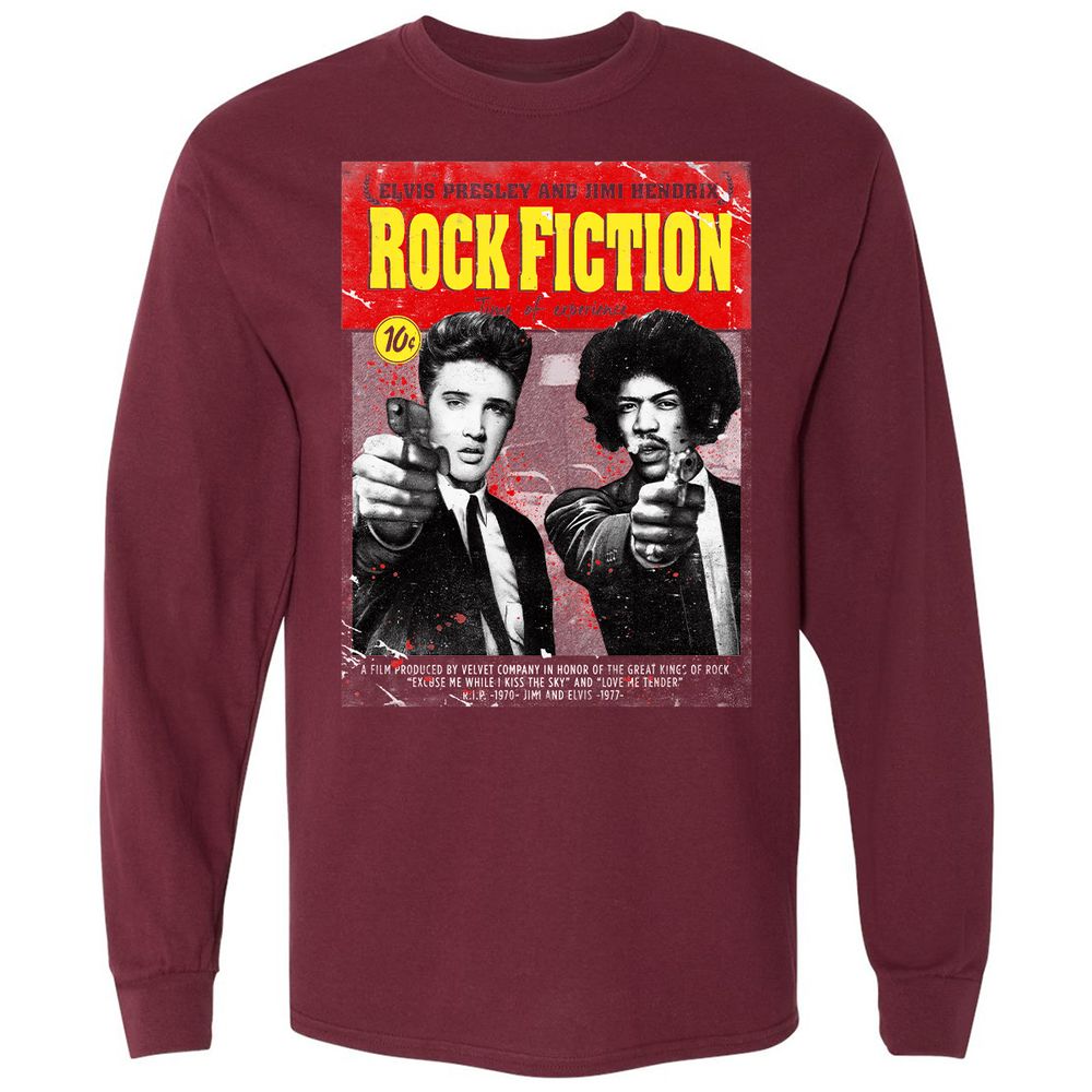Long Sleeve T-Shirt - DQ8UB5DP - Maroon - 11