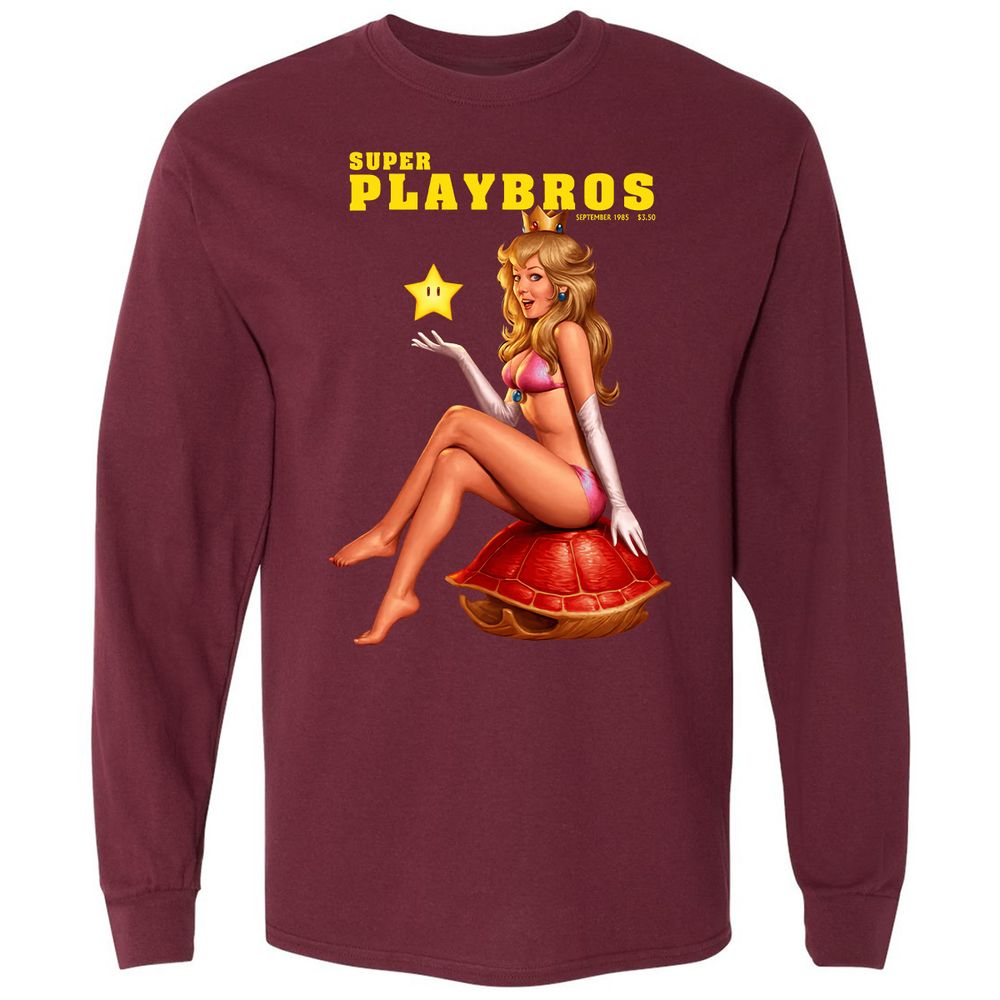 Long Sleeve T-Shirt - SSVYHSPG - Maroon - 11