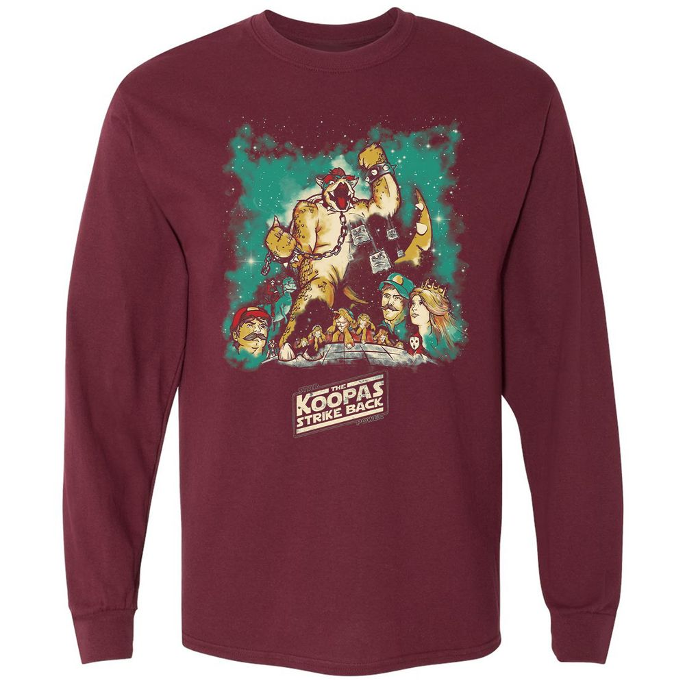 Long Sleeve T-Shirt - A1R6EWCD - Maroon - 11