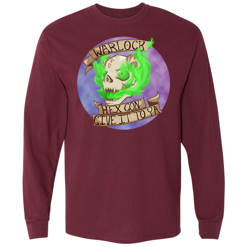 Long Sleeve T-Shirt - 6E19K3A9 - Maroon - 11