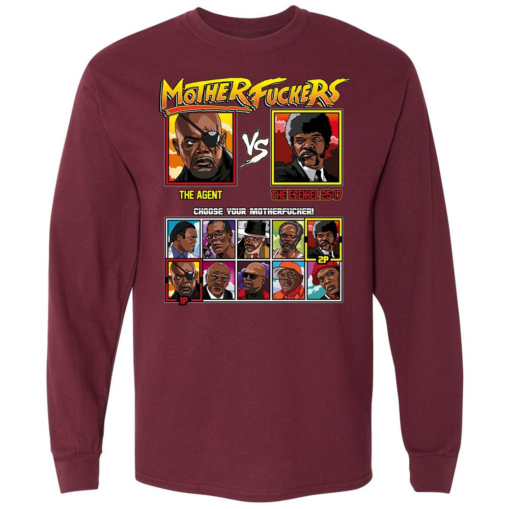 Long Sleeve T-Shirt - 7N8HLNHM - Maroon - 11