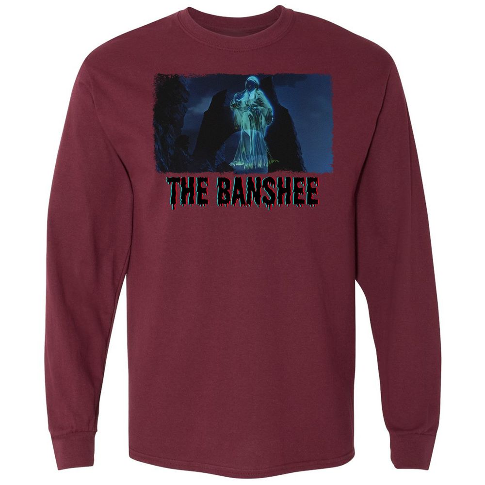 Long Sleeve T-Shirt - QYQZNLNL - Maroon - 11