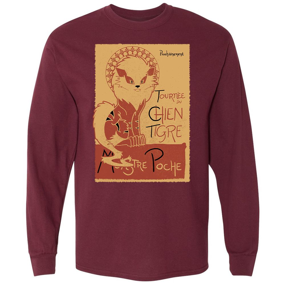 Long Sleeve T-Shirt - P89FL5Q8 - Maroon - 11