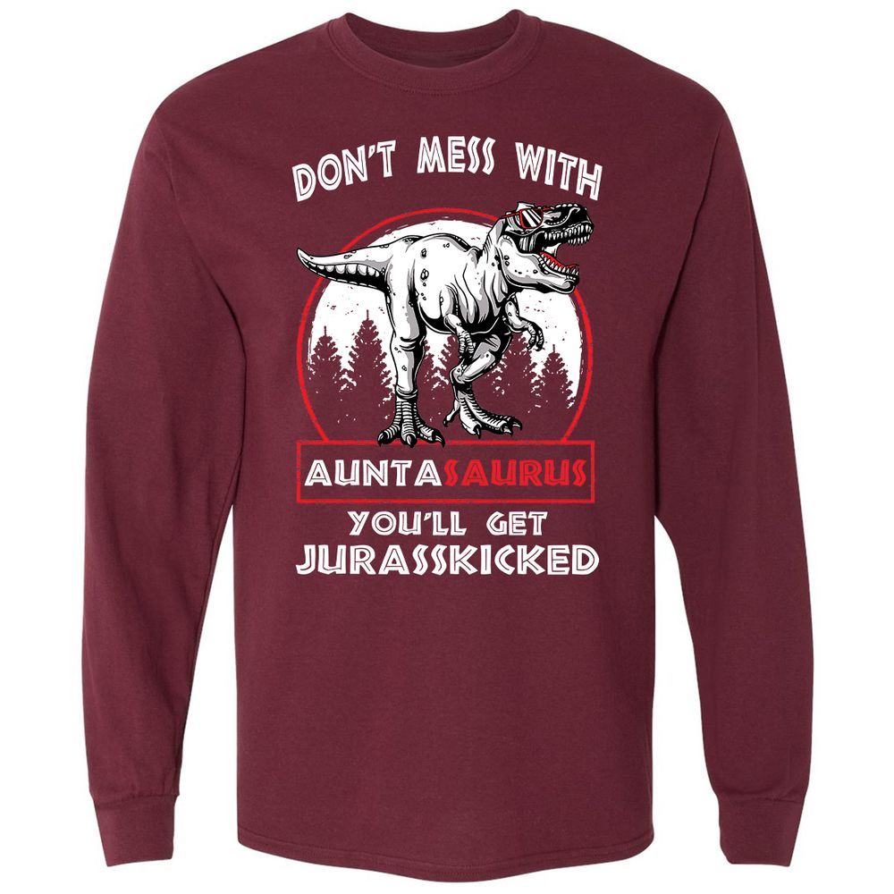 Long Sleeve T-Shirt - 3FSHT8SQ - Maroon - 11
