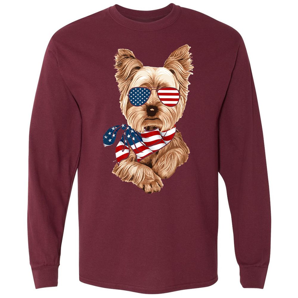 Long Sleeve T-Shirt - 5JKV4VP4 - Maroon - 11