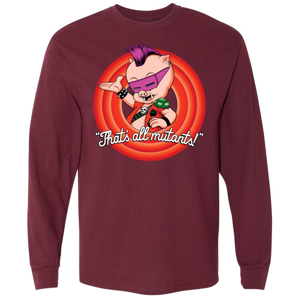 Long Sleeve T-Shirt - U6THKJLS - Maroon - 11