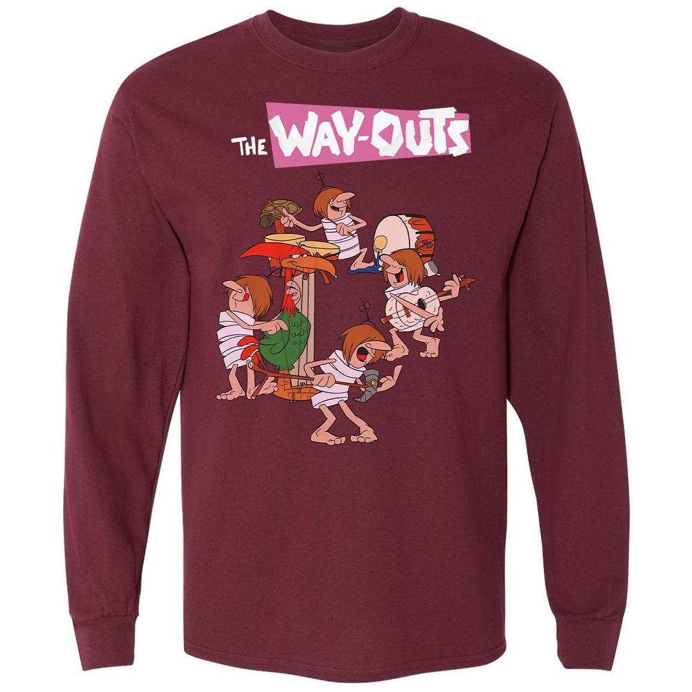 Long Sleeve T-Shirt - FYT7HF7J - Maroon - 11