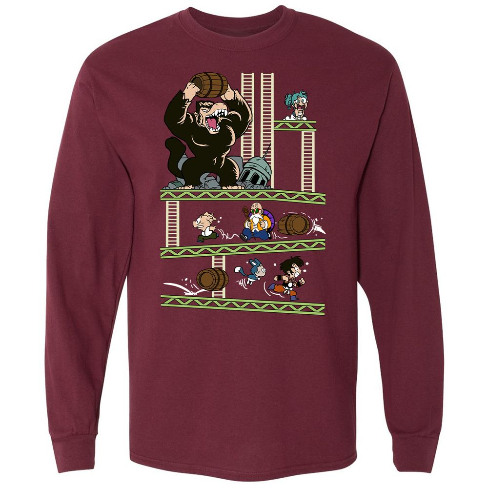 Long Sleeve T-Shirt - BNVSC3CV - Maroon - 11