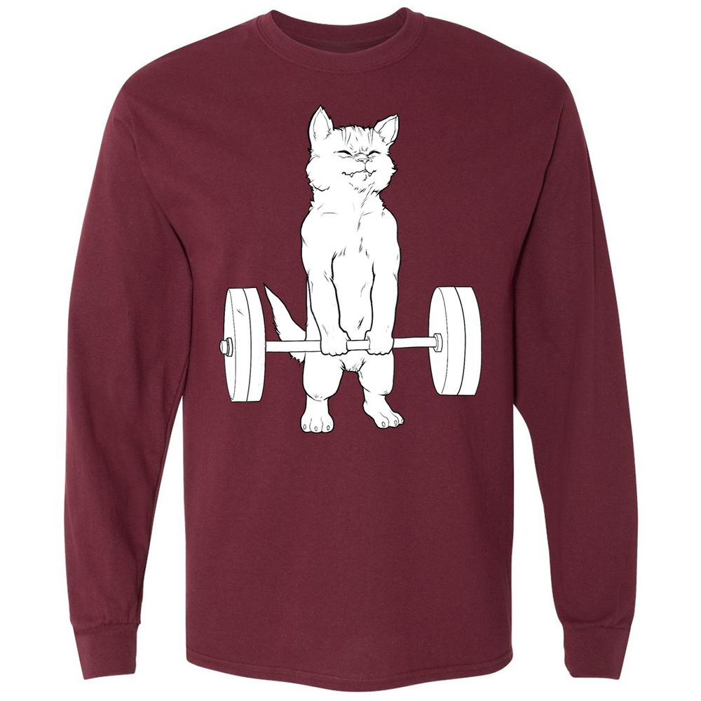 Long Sleeve T-Shirt - X4AWUGHD - Maroon - 11